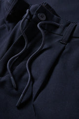 C&A CHINOS TAPERED FIT TEXTURED | NAVY