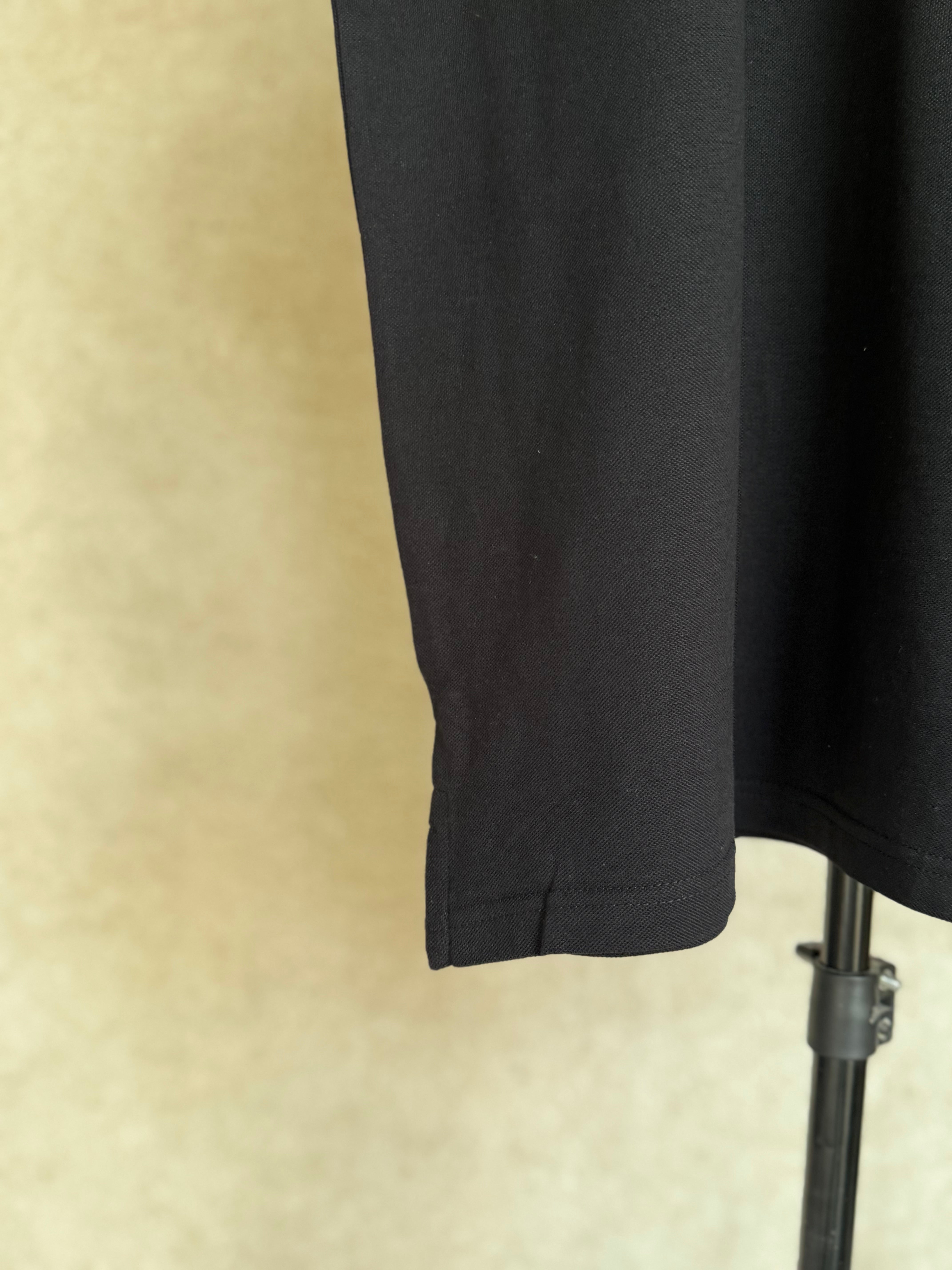 HUGO BOSS REGULAR FIT LOGO-PATCH POLO SHIRT IN COTTON MERERISED | BLACK