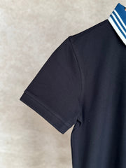 HUGO BOSS REGULAR-FIT POLO SHIRT WITH BOSS LOGO | BLACK