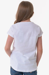 White Guess Kids T-Shirt – Soft cotton short-sleeve tee for boys & girls. Trendy, comfortable, and perfect for everyday wear. Shop premium kids' t-shirts now!