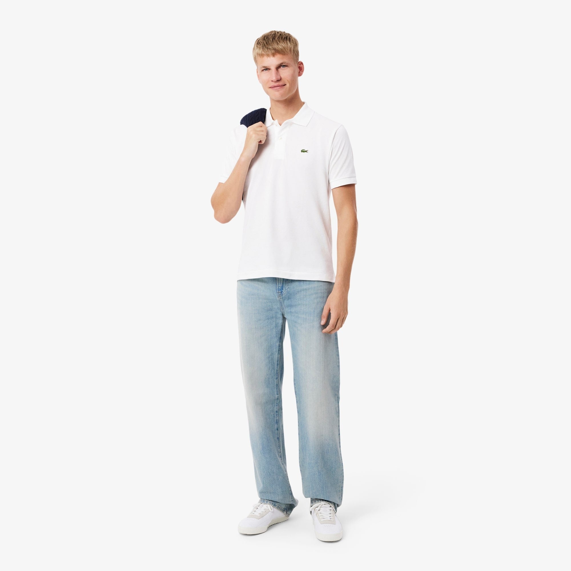 LACOSTE MEN'S SLIM FIT ORIGINAL L.12.12 POLO | WHITE