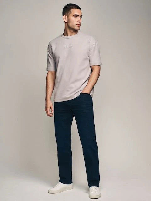 NEXT Denim Supply regular-fit jeans in ink blue, premium denim, stylish.