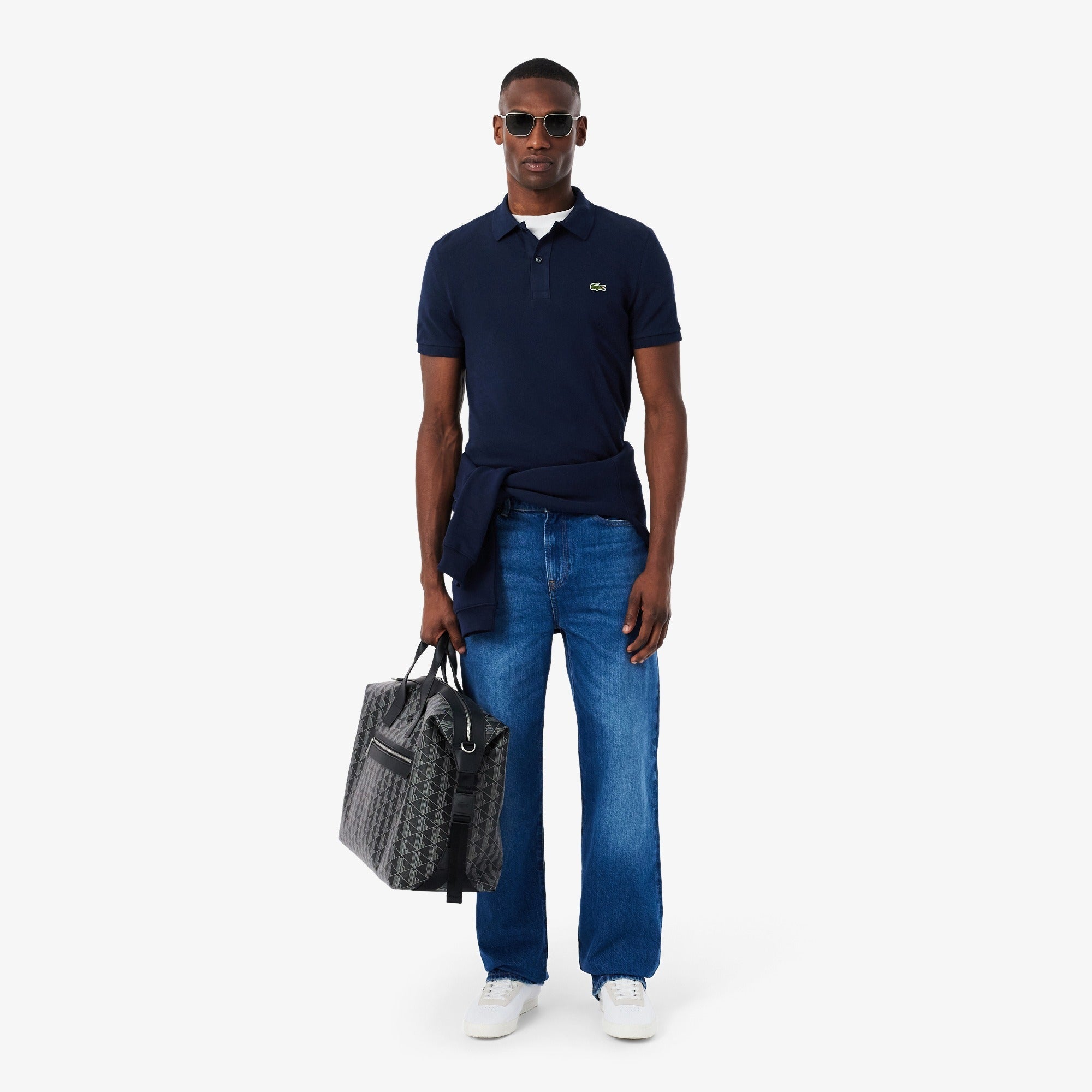 LACOSTE MEN'S SLIM FIT ORIGINAL L.12.12 POLO | NAVY