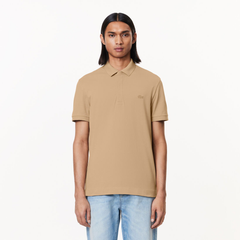 LACOSTE SLIM FIT PARIS STRETCH PIQUE POLO SHIRT | BEIGE