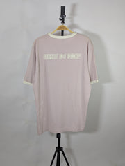 ESPRIT RELAXED FIT GRAPHIC TEE | BLUSH PINK WITH WHITE PRINT (SALE)