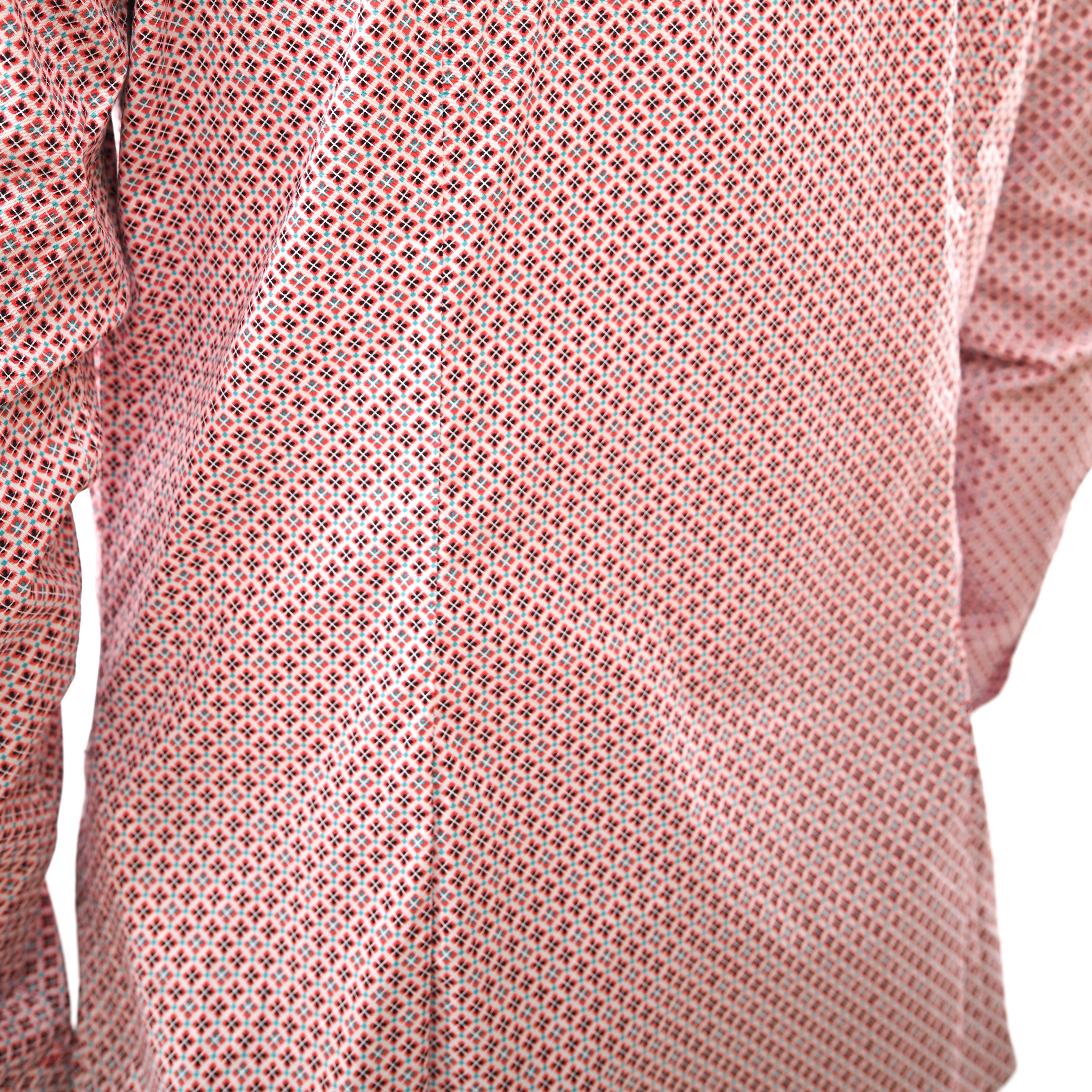 GUESS-LOS ANGELES-PRINTED-SLIM FIT-CASUAL SHIRT | LIGHT PINK