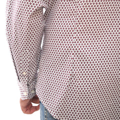 GUESS-LOS ANGELES-PRINTED-SLIM FIT-CASUAL SHIRT | WHITE