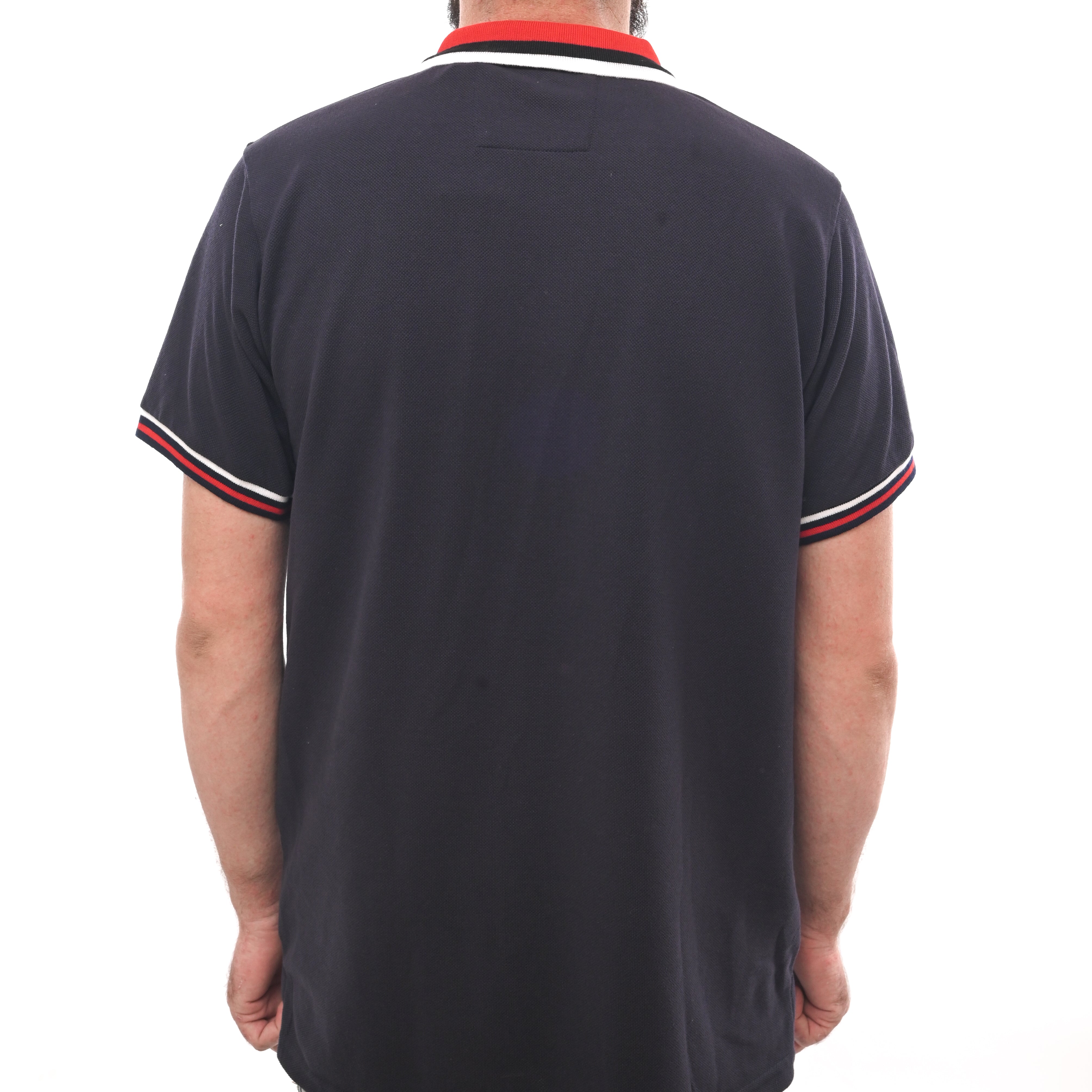 NAUTICA  MENS-SHORT SLEEVE COTTON POLO | DARK BLUE