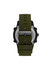 SKECHERS black & green analog digital watch for men