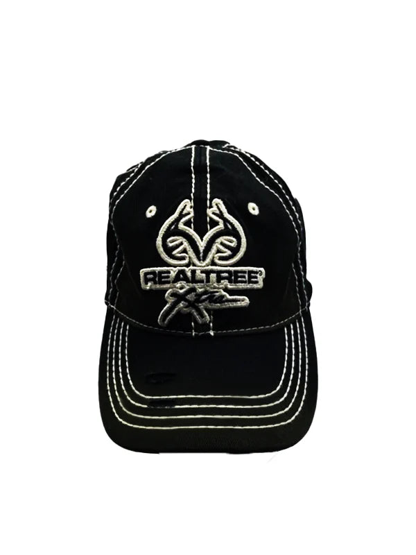 Black Realtree Xtra Baseball Cap – Trendy Flexfit cap for men & boys, ideal for gym, running & outdoor wear. Stylish, durable, and comfortable fit.