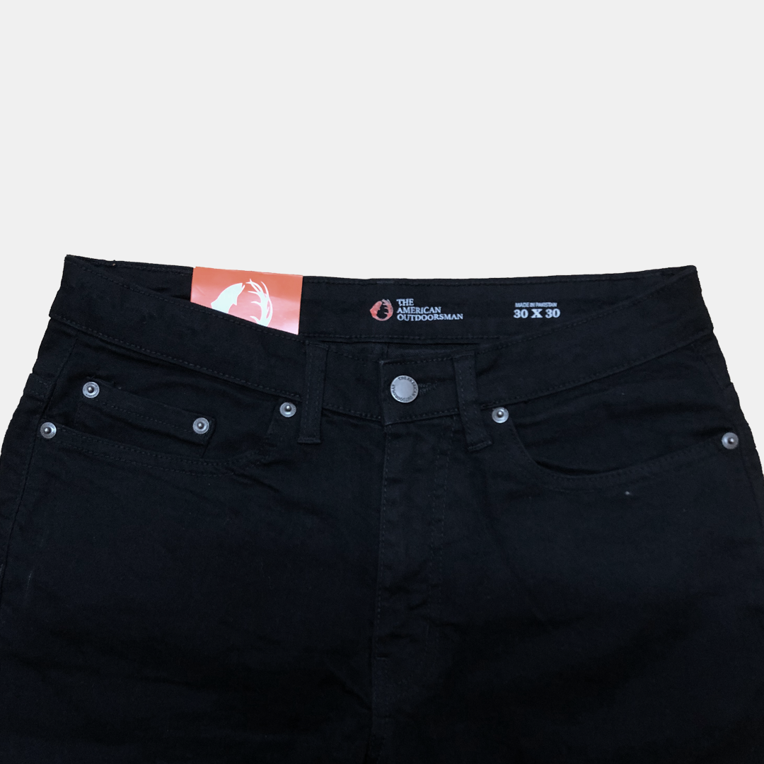 THE AMERICAN OUTDOORSMAN MODERN STRAIGHT FIT JEANS | BLACK
