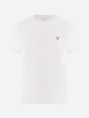 GUESS-SLIM FIT-ROUND NECK-LOGO | WHITE
