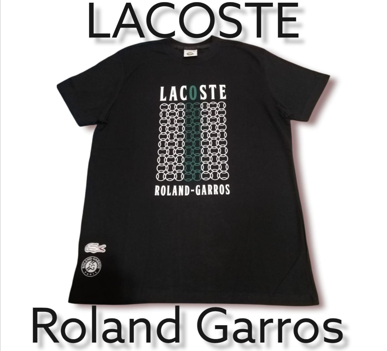 LACOSTE ORI RARE ROLAND GARROS T-SHIRT | BLACK