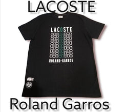 LACOSTE ORI RARE ROLAND GARROS T-SHIRT | BLACK