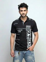 OXYGEN ACTIVE WEAR PREMIUM PRINTED T-SHIRT | BLACK
