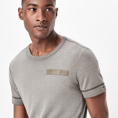G-STAR RAW MEN’S PREMIUM CREW NECK T-SHIRT  | GREY