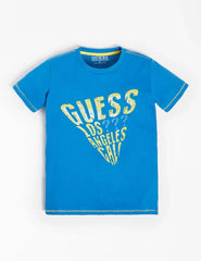 Guess Kids T-Shirt in Blue – Premium cotton short-sleeve tee for boys & girls. Soft, stylish, and perfect for everyday wear. Shop now for trendy kids' t-shirts!