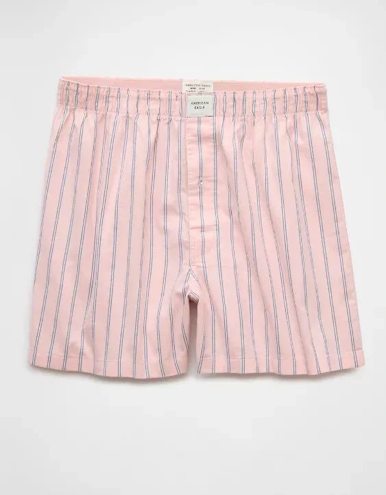 AMERICAN EAGLE pink striped boxer shorts for men