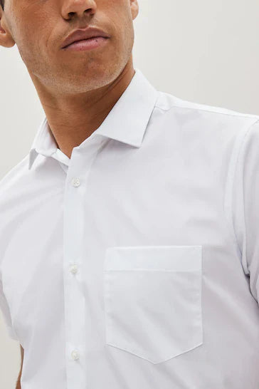 N.E.X.T-ESAY CARE SHIRT-SLIM FIT | WHITE