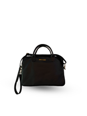 handpicked LEATHER BAG  | BLACK