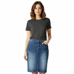 Premium Blue Denim Skirt for Women – Effortless Summer Style