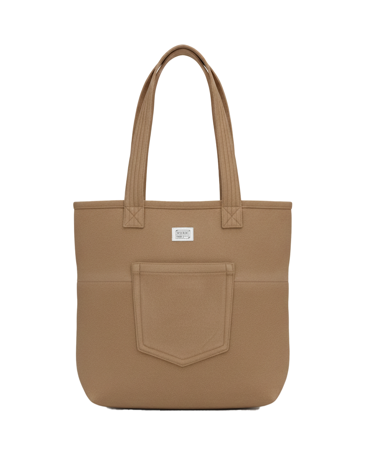 UPCYCLING PREMIUM WOOL TOTE BAG | CAMEL