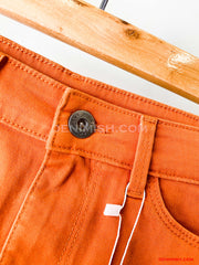 Premium Orange Wunsche Skirt for Women – Effortless Summer Style
