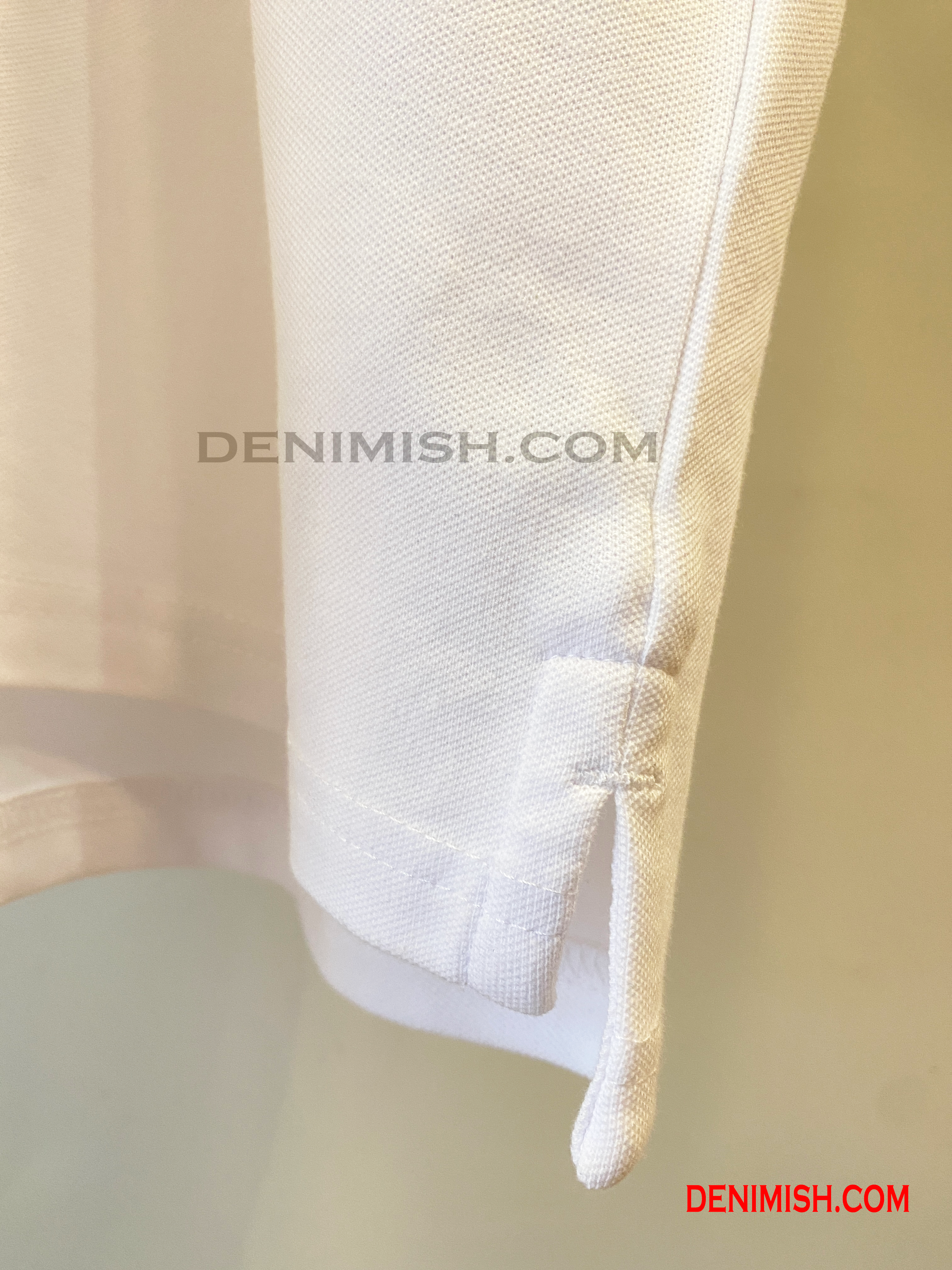 BURBERRY EKD-EMBROIDERED COTTON-BLEND POLO SHIRT | WHITE
