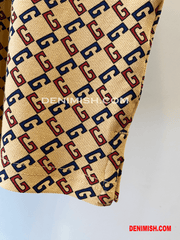 GUCCI PREMIUM LIGHT BROWN CLASSIC FIT POLO SHIRT