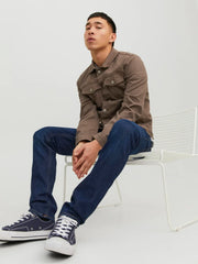 J&J TOM'S SLIM / GLENN MEN'S JEANS | DARK BLUE.