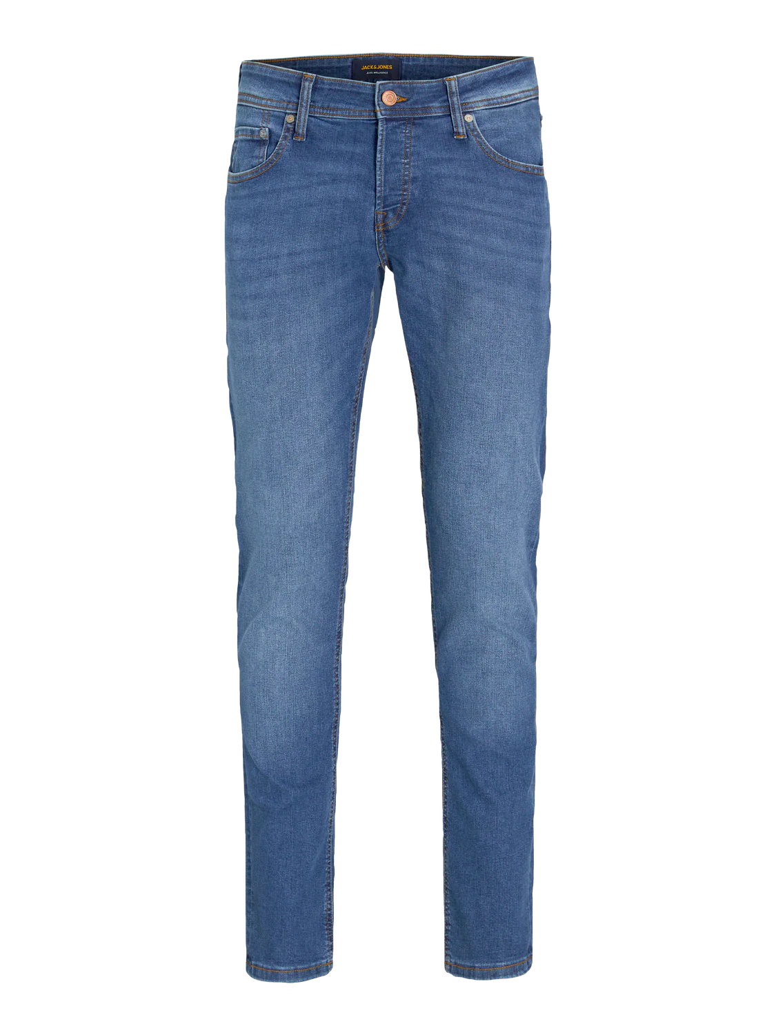 JACK & JONES. JJIGLENN JJORIGINAL SLIM FIT JEANS | BLUE