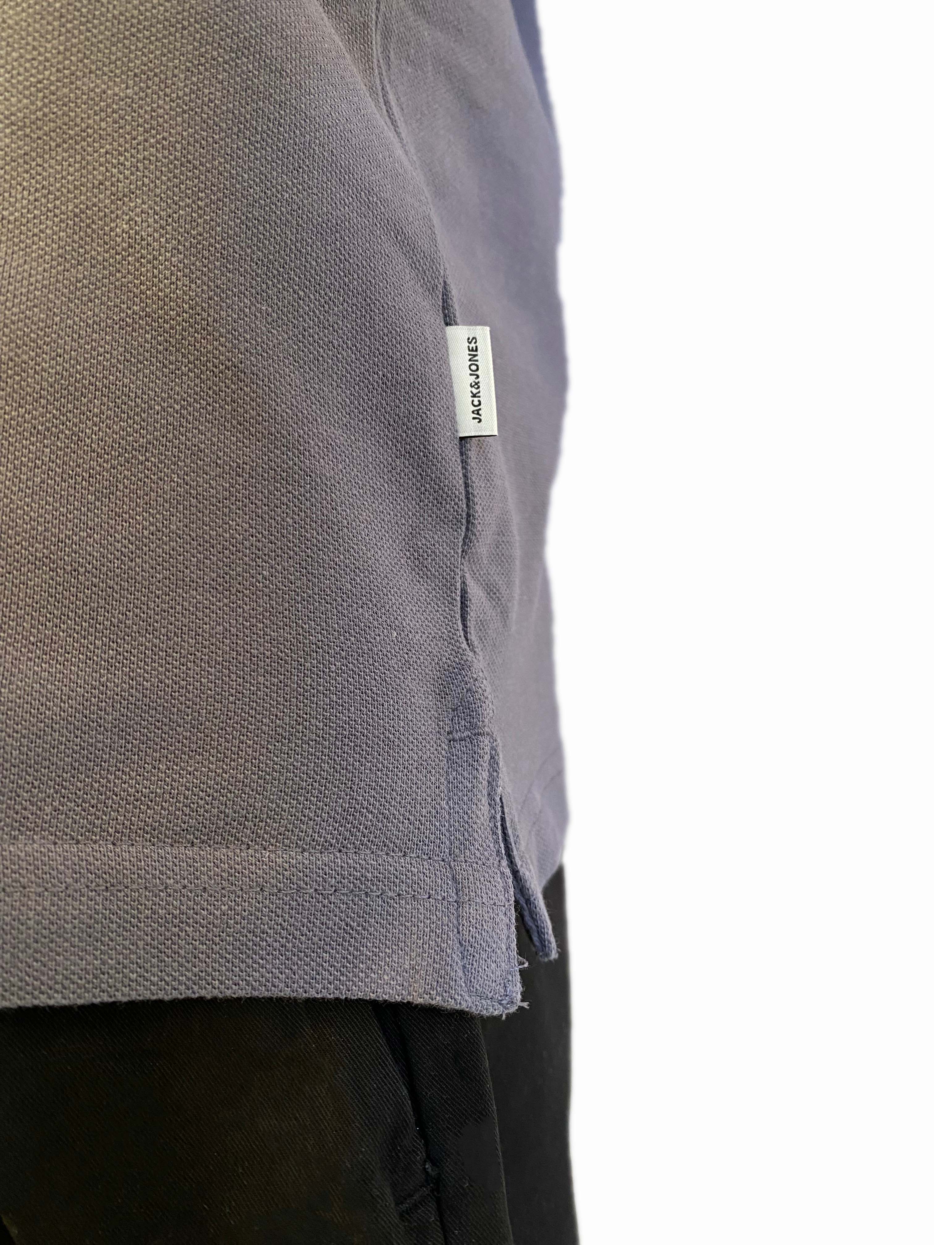 JACK & JONES PLAIN POLO SHIRT | LIGHT GRAY