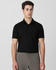 CELIO MASANTAL CASUAL HALF SLEEZES  SHIRT FOR MEN – BLACK