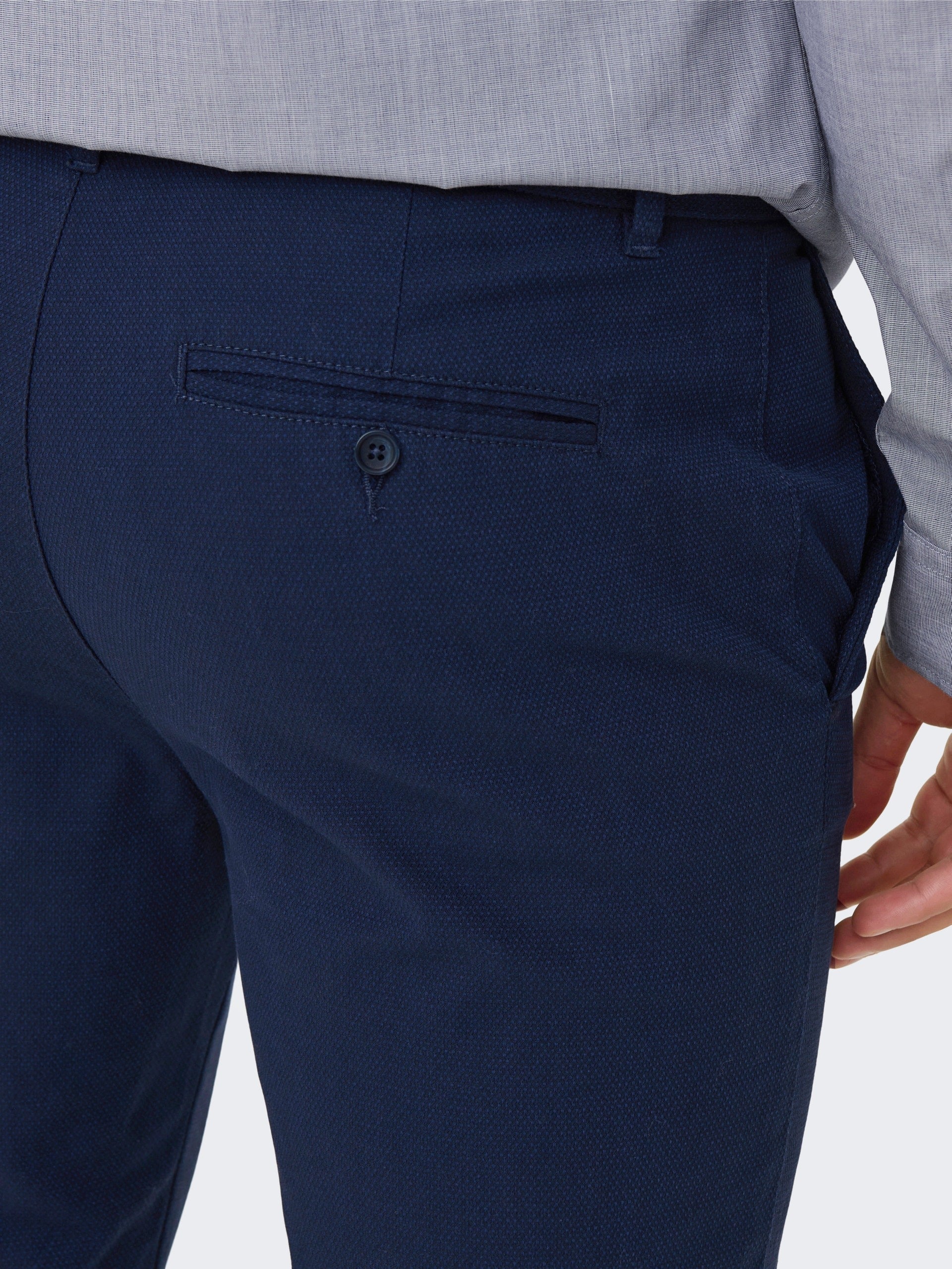 ONLY & SONS ONSMARK SLIM FIT TROUSER | BLUE / DARK NAVY