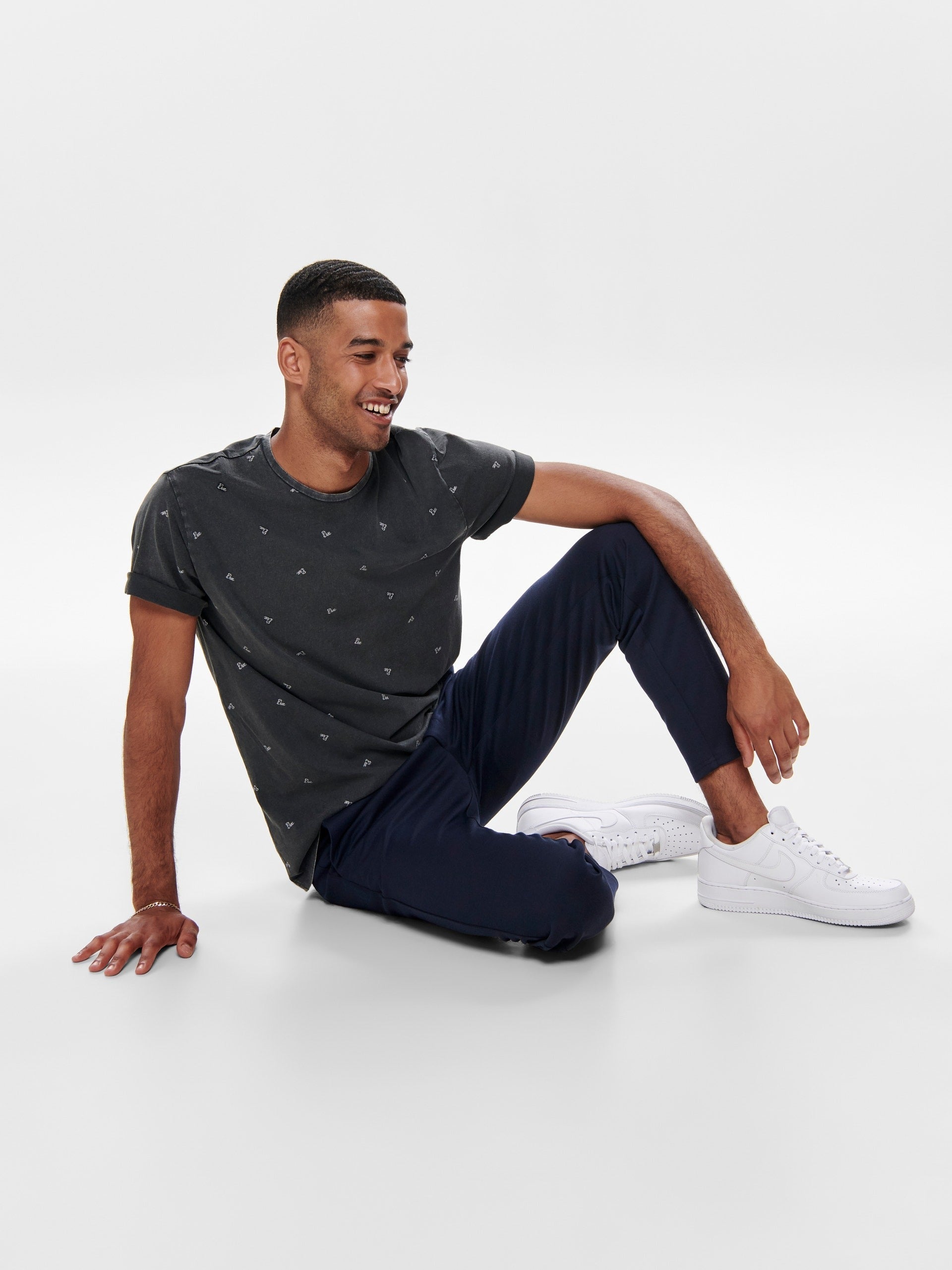 ONLY & SONS ONSMARK SLIM FIT CHINO TROUSER | NAVY