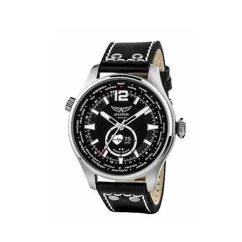 Aviator F Series Mark 2 Smart Watch with leather strap and water resistance