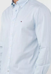 TOMMY HILFIGER - CORE FLEX REGULAR FIT POPLIN SHIRT | SKY BLUE