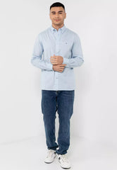 TOMMY HILFIGER - CORE FLEX REGULAR FIT POPLIN SHIRT | SKY BLUE